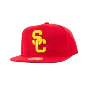 USC Trojans Cardinal SC Interlock Team Solid Snapback Hat